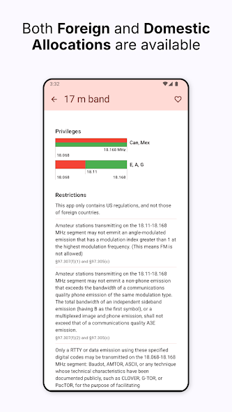 US Amateur Band Plan Screenshot 4