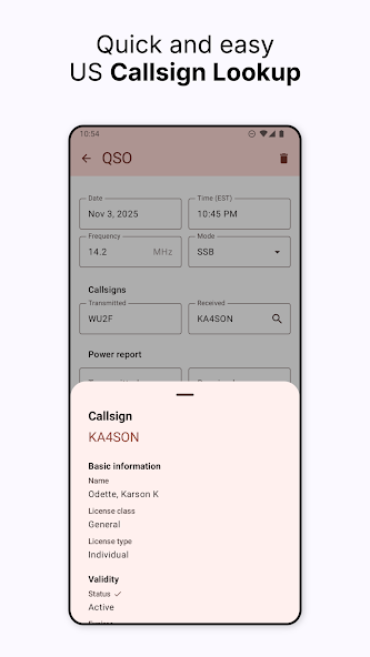 Ham Logger Screenshot 4