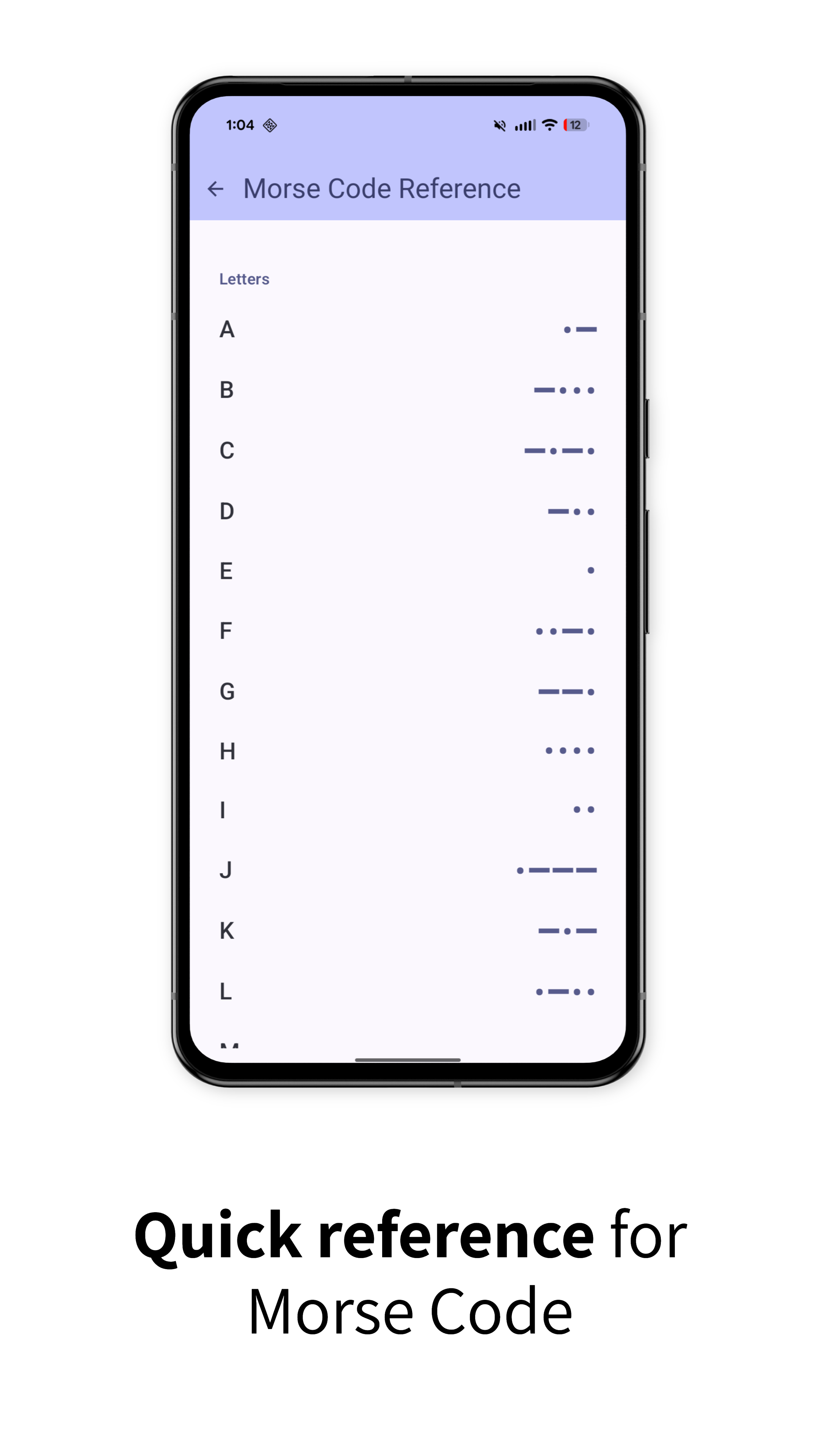 Morse Code Keyboard Screenshot 4